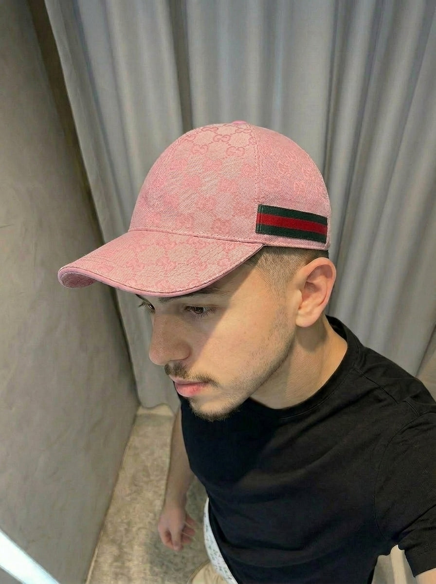 Boné gucci rosa