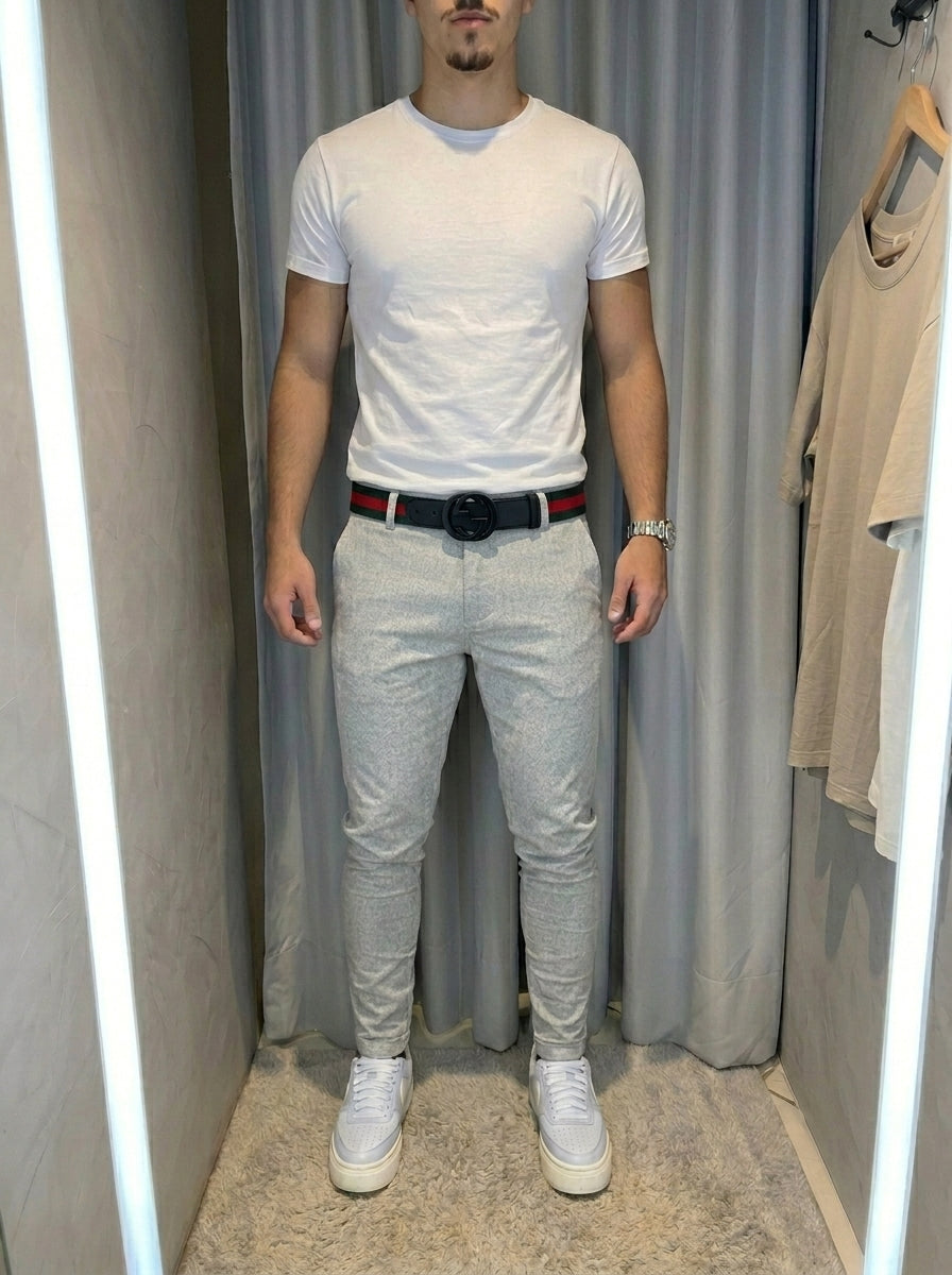 Calça alfaiataria grife